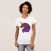 Lila Afro Unicorn T-Shirt (Vorne ganz)