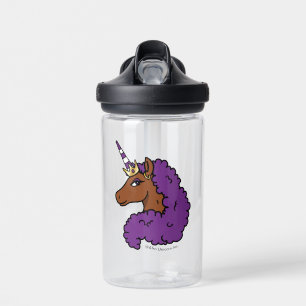 Lila Afro Unicorn Trinkflasche