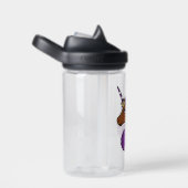 Lila Afro Unicorn Trinkflasche (rechts)