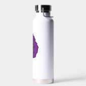 Lila Afro Unicorn Trinkflasche (Links)