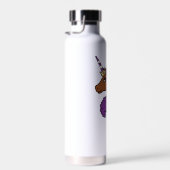 Lila Afro Unicorn Trinkflasche (Rechts)
