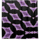 Lila Agate Abstrakt Duschvorhang (Vorderseite)