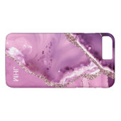 Lila Agate Case-Mate iPhone Hülle (Rückseite (Horizontal))