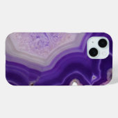Lila Agate Geode Custom Case-Mate iPhone Hülle (Rückseite (Horizontal))