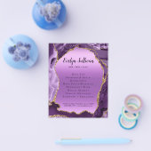 Lila Agate Imitats Foil Flyer (Einzeln)