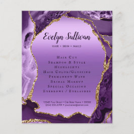 Lila Agate Imitats Foil Flyer