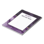 Lila Agate Modern Mitzvah Note Girls Notepad Notizblock (Rotiert)