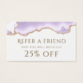 lila Agate-Referenzkarte (Vorderseite)