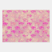 Lila ägyptisches Auge aus Horusblättern Geschenkpapier Set (Vorderseite)