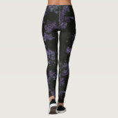Lila Ahorn-Blätter Leggings (Rückseite)