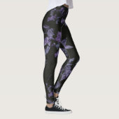 Lila Ahorn-Blätter Leggings (Rechts)