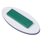 Lila akryllischer Oval Name Markierung Magnetische Namenschild (Rückseite)