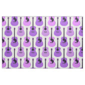 Lila Akustikgitarre-Muster Stoff (Fat Quarter (45,7 x 55,9 cm))