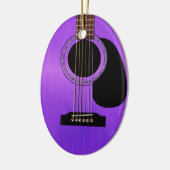 Lila akustische Gitarre Keramikornament (Links)