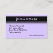 Lila Akzent Visitenkarte (Vorderseite)