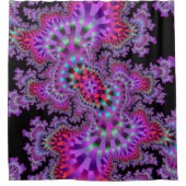 Lila Albtraum-Duschvorhang Duschvorhang (Vorderseite)