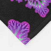Lila Albtraum Fleece Blanket (Ecke)