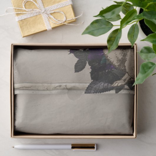 Lila Alice im Wunderland Seidenpapier (Geschenk)