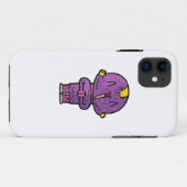 lila Alien Case-Mate iPhone Hülle (Rückseite (Horizontal))
