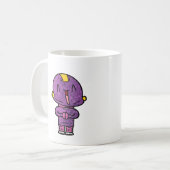 lila Alien Kaffeetasse (Vorderseite Links)