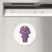 lila Alien Magnet (In Situ (Geschirrspüler))