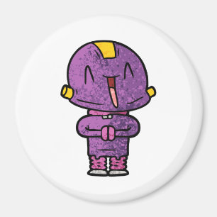 lila Alien Magnet