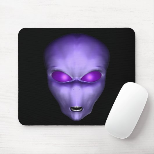 Lila Alien Mousepad (Mit Mouse)