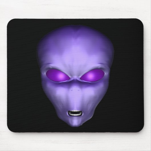 Lila Alien Mousepad (Vorne)