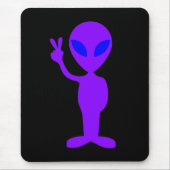 Lila Alien Mousepad (Vorne)