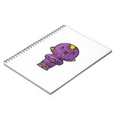 lila Alien Notizblock (Linke Seite)
