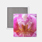 Lila Alien Orchid Orange Victim Floral Magnet (Vorderseite/Rückseite)