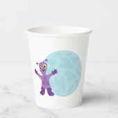 Lila Alien Pappbecher (Vorderseite)