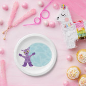 Lila Alien Pappteller (Party)