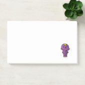 lila Alien Post-it Klebezettel (Büro)