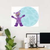 Lila Alien Poster (Heimbüro)