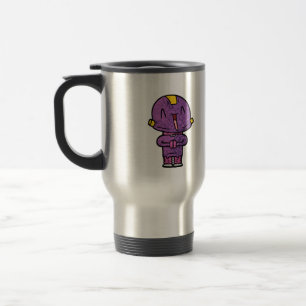 lila Alien Reisebecher