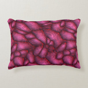 Lila Alien Steine abstrakte Textur Dekokissen