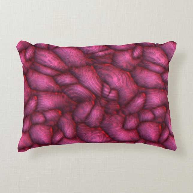 Lila Alien Steine abstrakte Textur Dekokissen (Vorderseite)