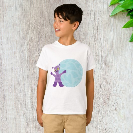 Lila Alien T-Shirt