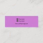 Lila Alkohol Tinte Schmuck Display Visitenkarte (Rückseite)