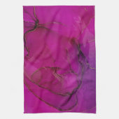 Lila Alkoholfarbe Geschirrtuch (Vertikal)