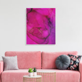 Lila Alkoholfarbe Leinwanddruck (Insitu (Wohnzimmer))