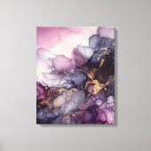 Lila Alkoholfarbe Leinwanddruck (Vorderseite)