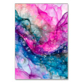 Lila Alkoholinhalt, Name Tischnummer (Rückseite)