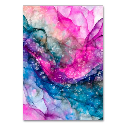 Lila Alkoholinhalt, Name Tischnummer (Rückseite)