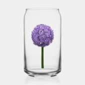 Lila Allium Bloom Floral Dosenglas (Vorderseite)
