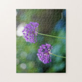 Lila Allium Giganteum Blume Puzzle (Vertikal)