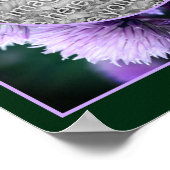 Lila Allium Personalisiert Ihr eigenes Foto gestal Poster (Ecke)