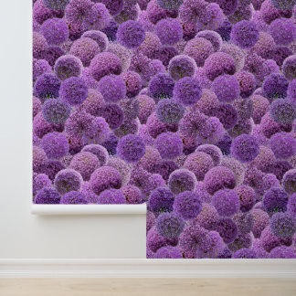 Lila Alliums Tapete
