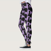 Lila Aloha-Dackel Leggings (Links)